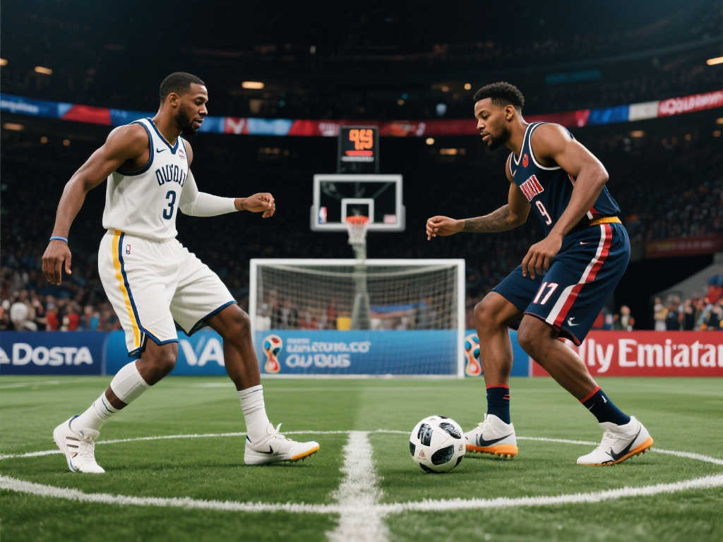 NBA球星创意短片为世界杯加油